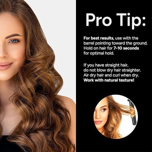 One inch clipless ceramic curling wand — photo 4