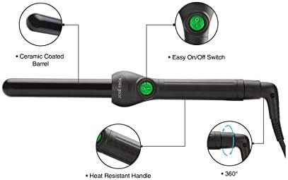 Black professional clipless wand 1 inch — photo 4