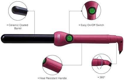 Pink tourmaline clipless wand 25mm — photo 5