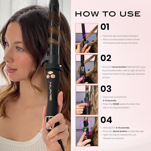 Automatic curling iron with three interchangeable barrels — photo 5
