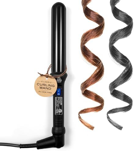 Black one and a quarter inch ceramic wand