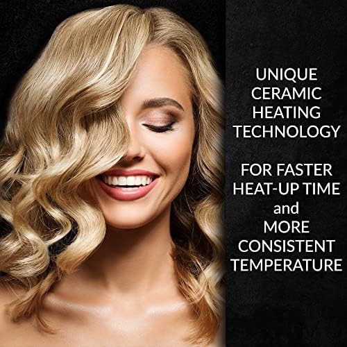Black tapered tourmaline ceramic curling wand — photo 5