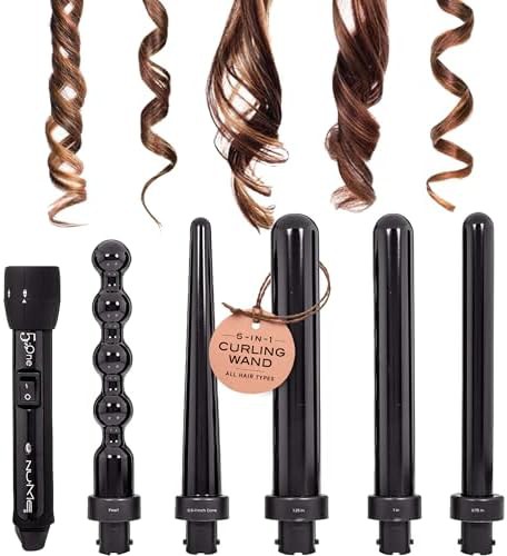 Five in one tourmaline ceramic wand set