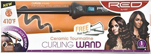 Tapered ceramic wand for spiral curls