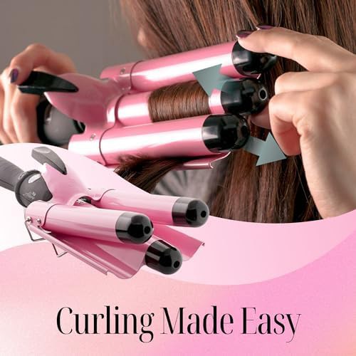 Triple barrel hair waver with LCD display — photo 4
