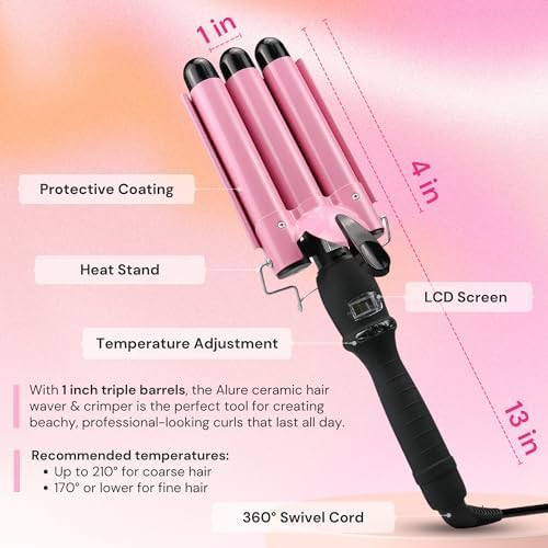 Triple barrel hair waver with LCD display — photo 5
