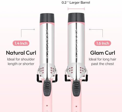 Pink glam wave ceramic 1.4 inch iron — photo 5
