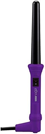 Purple professional curler with graduated clipless barrel