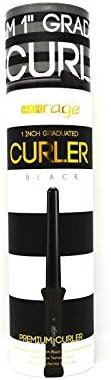 Purple professional curler with graduated clipless barrel — photo 4