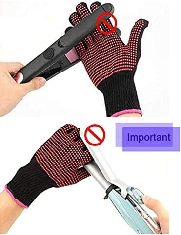 Heat resistant glove with pink edge — photo 4