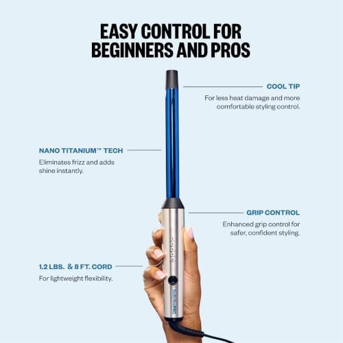 Nano titanium three quarter inch curling wand — photo 5