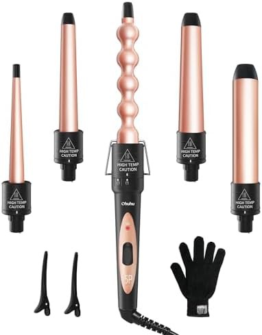 Ohuhu 5 in 1 curling wand set