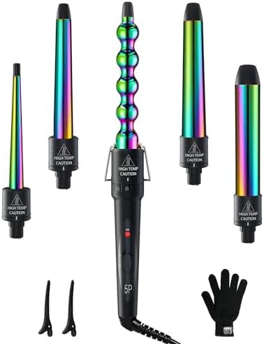 Ohuhu 5 barrel interchangeable curling wand