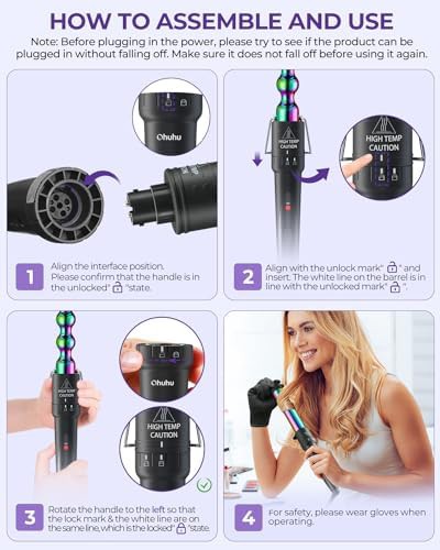 Ohuhu 5 barrel interchangeable curling wand — photo 3