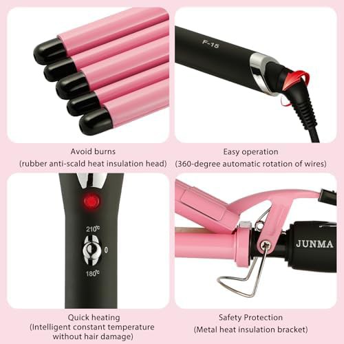 Five barrel ceramic hair crimper — photo 4