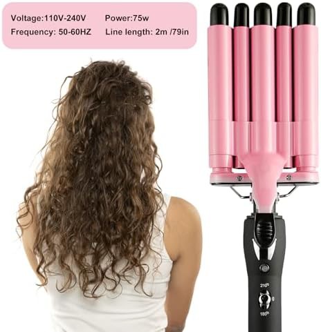 Five barrel ceramic hair crimper — photo 5