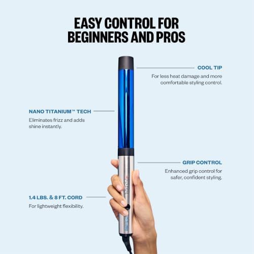 Nano titanium 1.25 inch beach wave wand — photo 5
