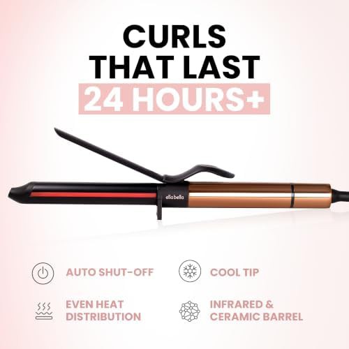Clipless one inch ceramic professional wand — photo 3