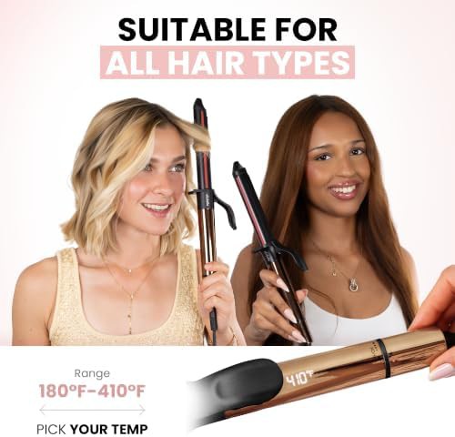 Clipless one inch ceramic professional wand — photo 5