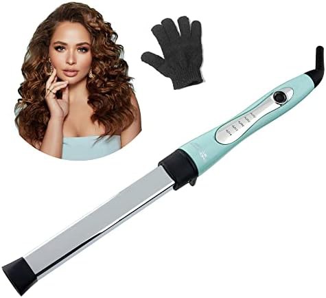 Thick rectangular titanium wand for beachy curls
