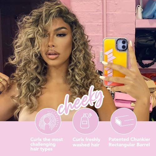 Chunky rectangular titanium wand for mermaid curls — photo 4