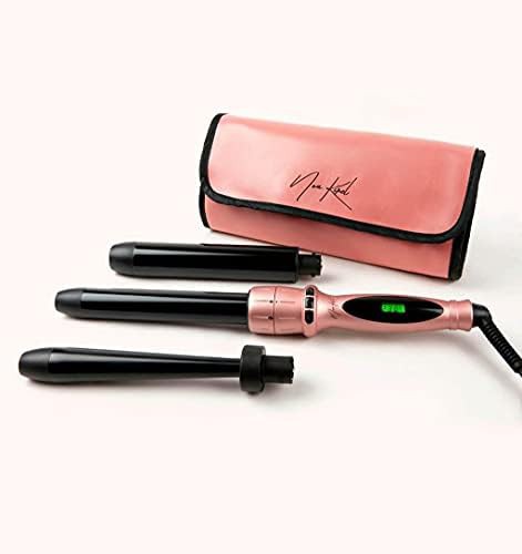 Triple threat tourmaline ceramic wand with case