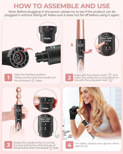 Ohuhu 7 barrel interchangeable curling wand — photo 3