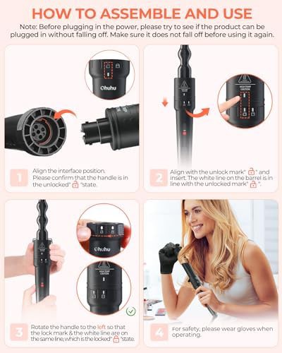 Ohuhu 7 in 1 curling wand set — photo 3