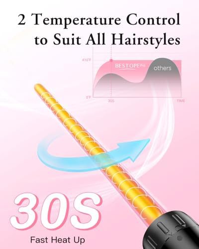 Clipless ceramic six in one curling wand — photo 5