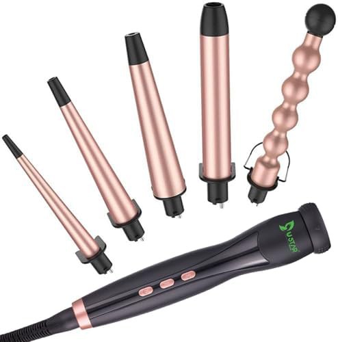 Interchangeable ceramic wand for long hair