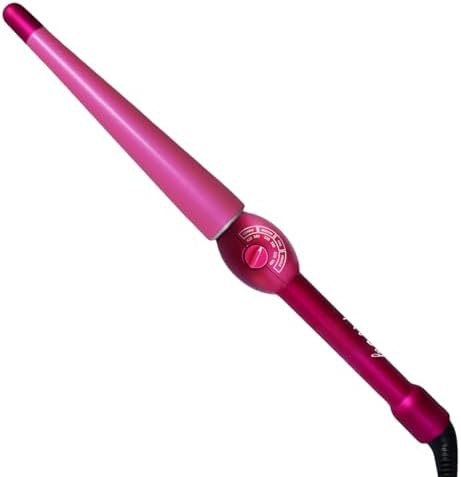 Tapered ceramic wand for long hair