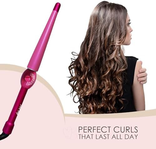 Tapered ceramic wand for long hair — photo 5