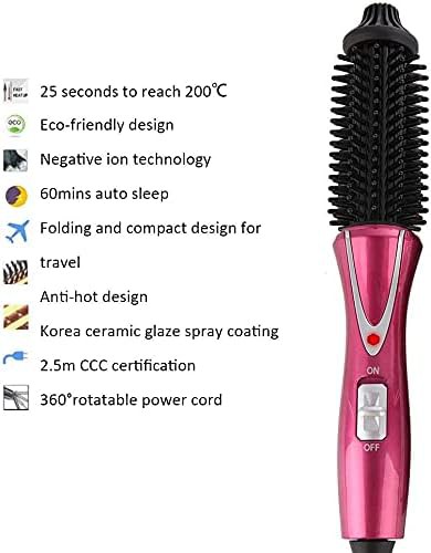Pink anti scald curling brush — photo 5