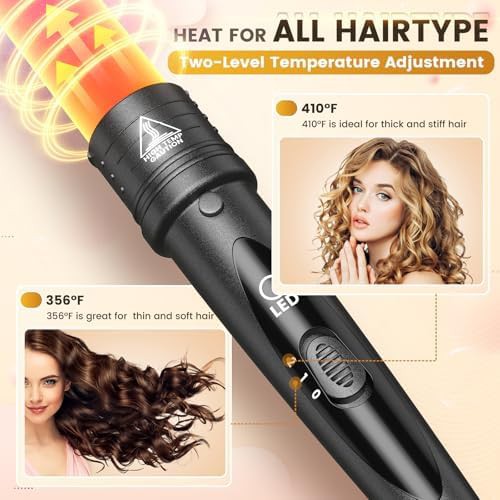 Ceramic five barrel interchangeable hair curler kit — photo 4