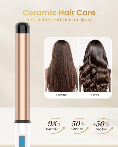 Adjustable temp 1.25 inch curling wand — photo 4