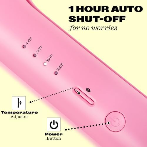 Pink double barrel beach wave crimper — photo 4