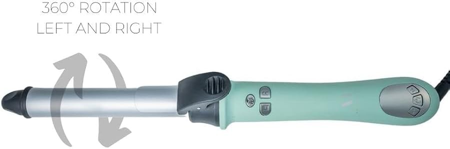 Automatic rotating ceramic wand in teal — photo 3