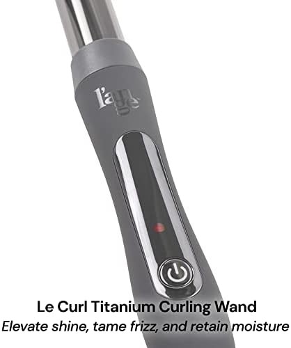 Titanium curling wand 1 inch blush pink — photo 3