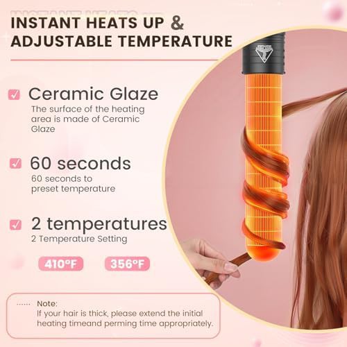 Rose gold five in one interchangeable curling set — photo 5