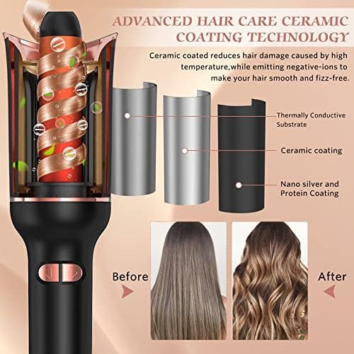 Automatic rotating large barrel curler — photo 3