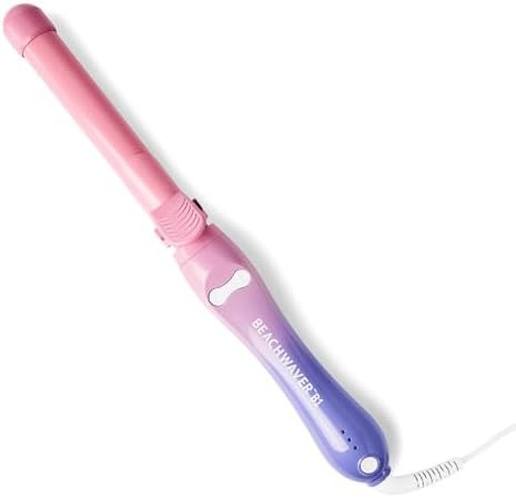 Pink sunset rotating ceramic curling iron