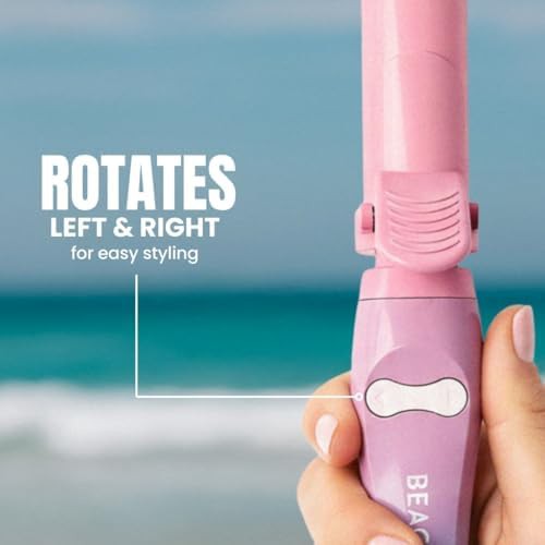 Pink sunset rotating ceramic curling iron — photo 5