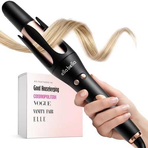 Automatic rotating ceramic curler for long hair