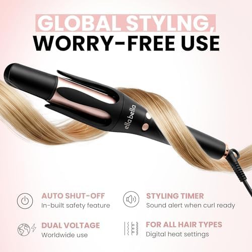 Automatic rotating ceramic curler for long hair — photo 5