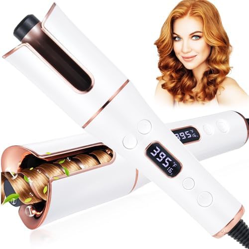 Cordless portable automatic hair curler