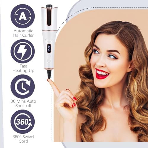 Cordless portable automatic hair curler — photo 4