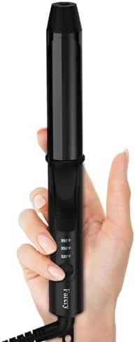 Black mini travel iron for short hair