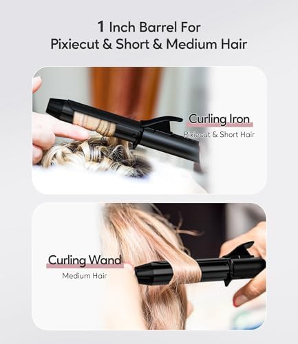 Black mini travel iron for short hair — photo 3