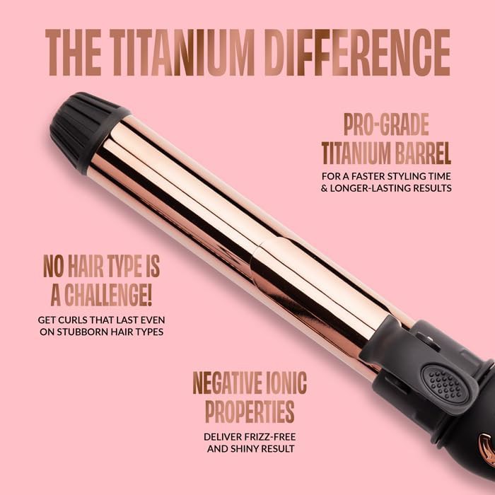 Rotating titanium one inch automatic curler — photo 4