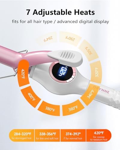 Digital ceramic clipless long barrel wand — photo 3